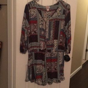 3/4 sleeve romper